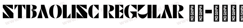 STBaolisc regular 华文字体转换